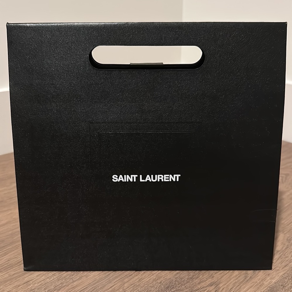 Saint Laurent empty shopping bag w adhesive flap